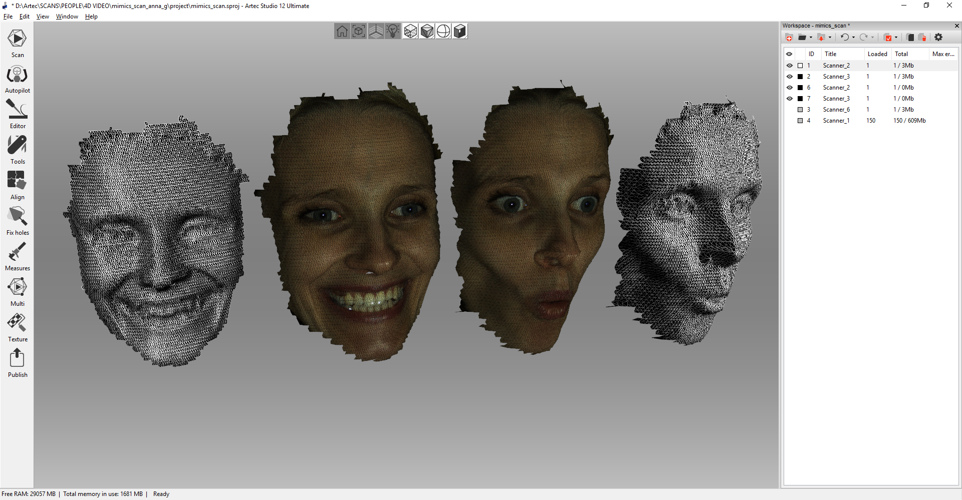 how to connect artec 3d scanner to artec studio 14